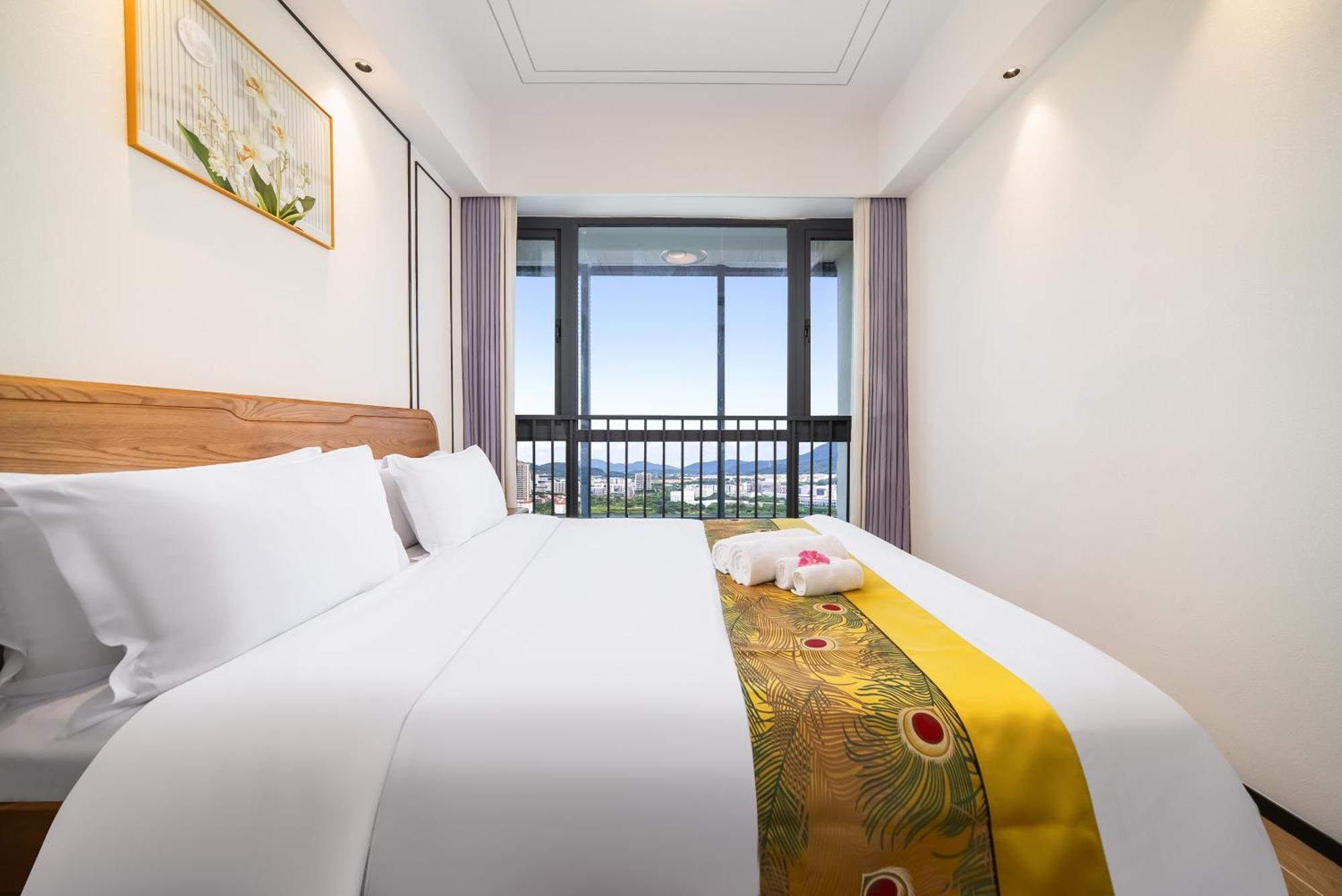 Puhai Sea View Apt By Hailan Tour At Sanya Yazhou Bay#Only 100 Meters To Beach And Sea Swimming Area Exteriér fotografie