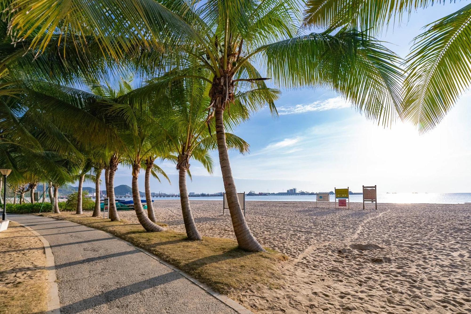 Puhai Sea View Apt By Hailan Tour At Sanya Yazhou Bay#Only 100 Meters To Beach And Sea Swimming Area Exteriér fotografie